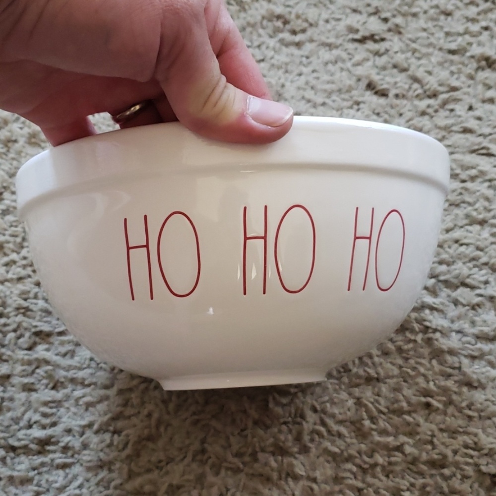 Rae dunn ceramic HoHoHo mixing bowl